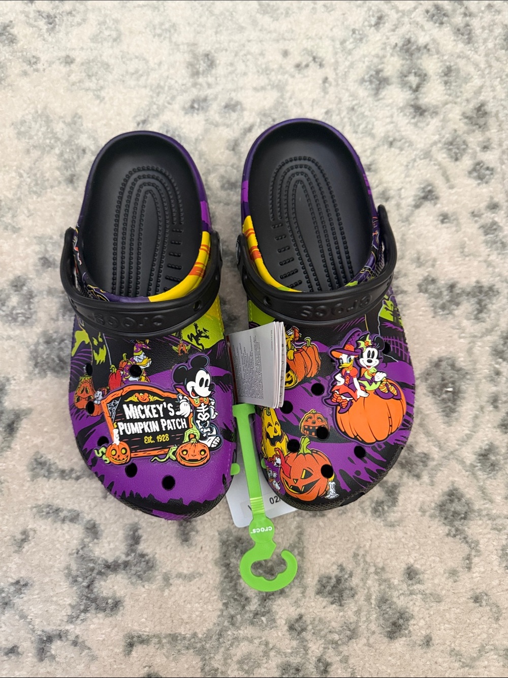 Disney Mickey's Pumpkin Patch Purple Adult- Halloween Croc